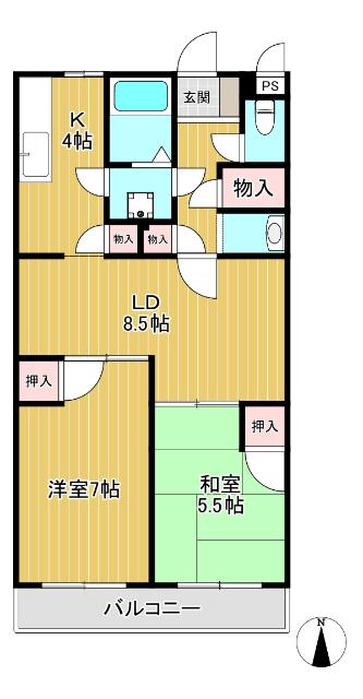 ファミーユ柳沢 間取り図画像
