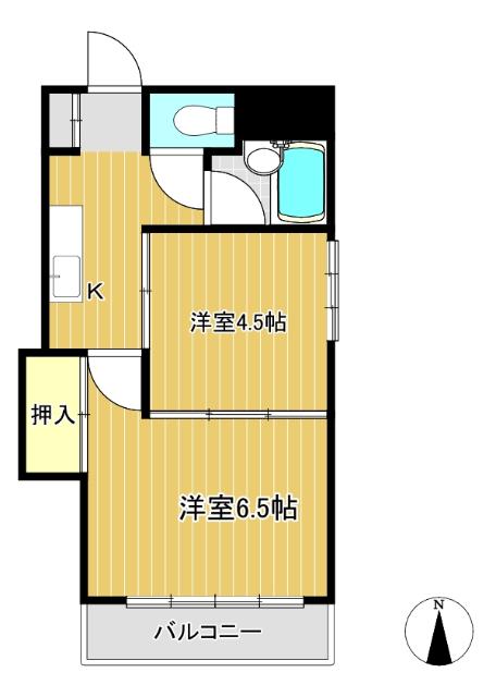 ハイツ一ツ木（102） 間取り図画像
