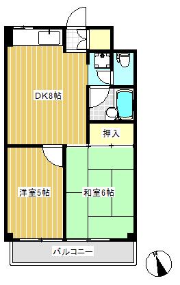 第2鈴和ハイツ 間取り図画像