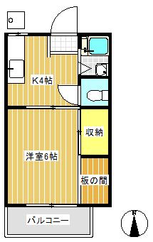 ホワイトハイツ（105） 間取り図画像