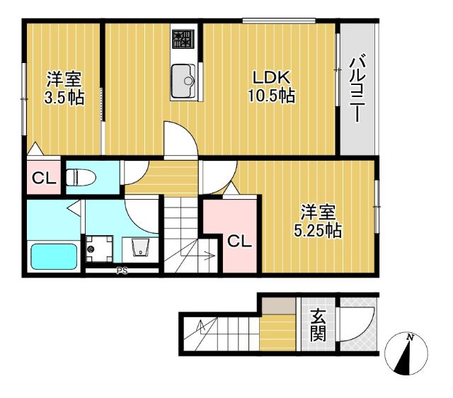 リーブルファイン練馬西大泉Ⅱ 間取り図画像