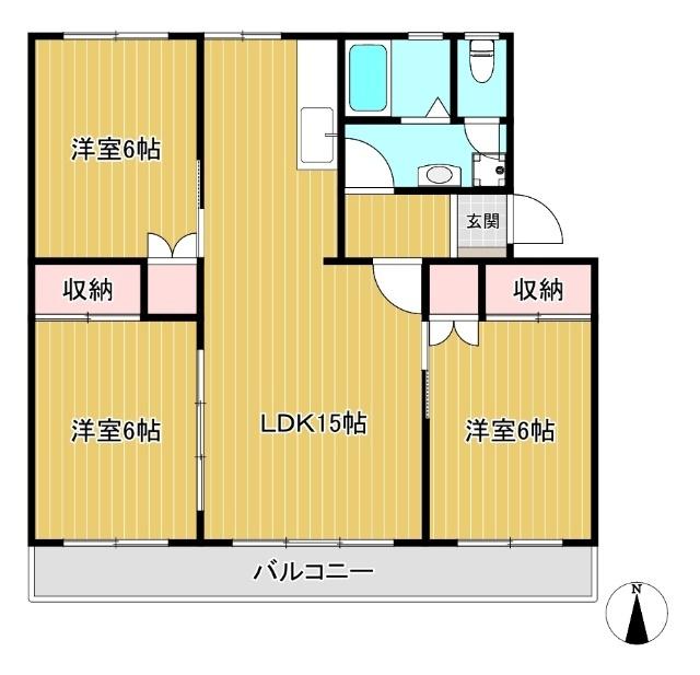 保谷コーポ 間取り図画像