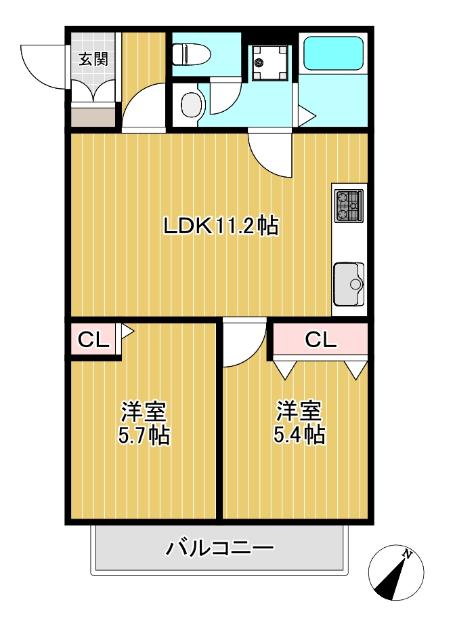 プティエトワール 間取り図画像