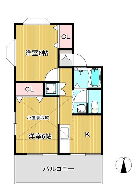 練馬区南大泉アパート 間取り図画像