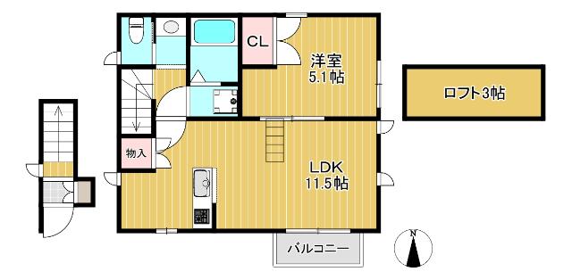 カーサクルミ 間取り図画像
