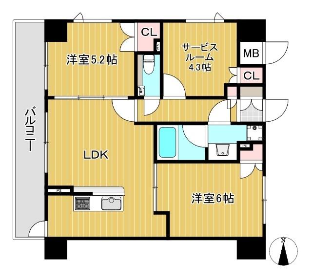 エルデンシア南大泉 間取り図画像