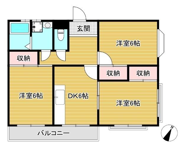 シャングリラひばりヶ丘 間取り図画像