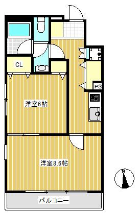 ルネ・ブルージュ 間取り図画像
