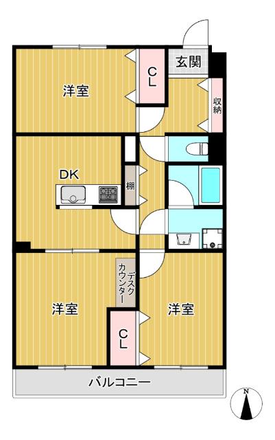 エマーレ南大泉Nord 間取り図画像