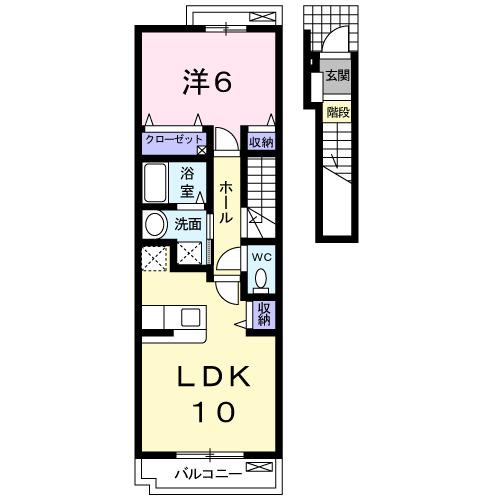 ラフレシール（202） 間取り図画像