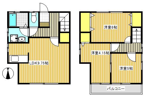 コートモトハシ（101） 間取り図画像