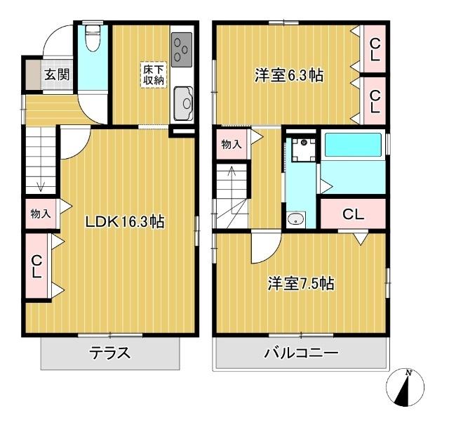 カトリエーム大泉学園　B（B） 間取り図画像