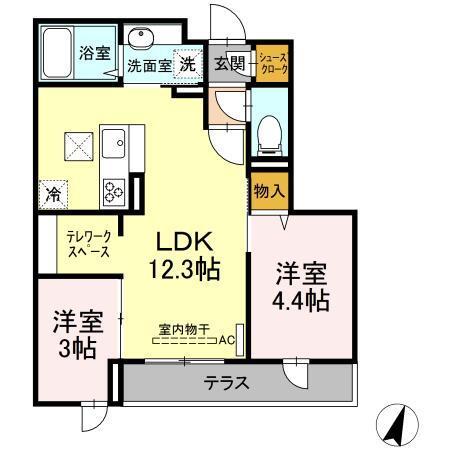 ステラ美光（108） 間取り図画像