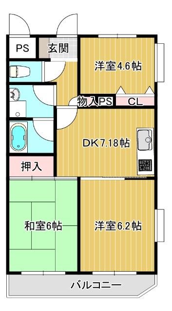 兼六ハイム保谷 間取り図画像