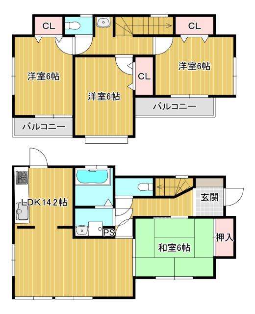 南大泉6丁目戸建 間取り図画像