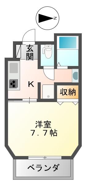パロス立花（102） 間取り図画像