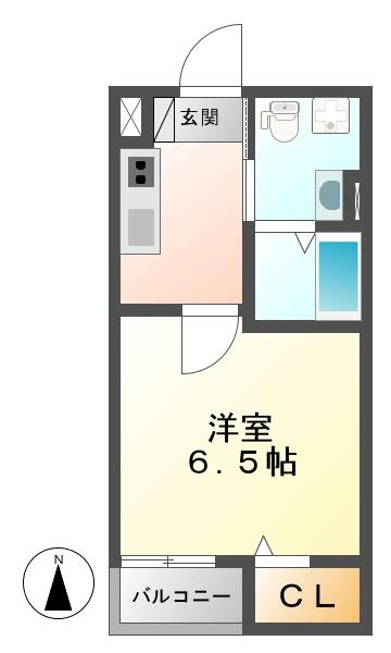 アパッショハート武庫川（203） 間取り図画像