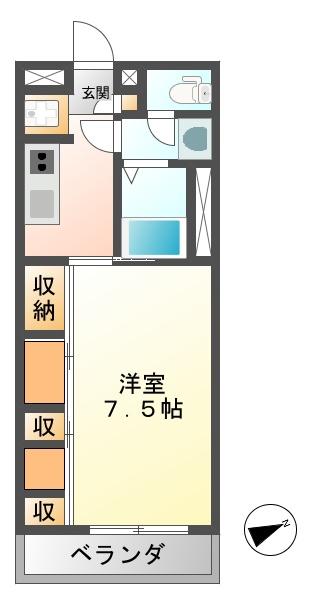 リブリ・リヴェール南七松町（301） 間取り図画像