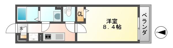 リブリ・リアン尼崎（303） 間取り図画像