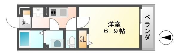 リブリ・リアン尼崎（302） 間取り図画像