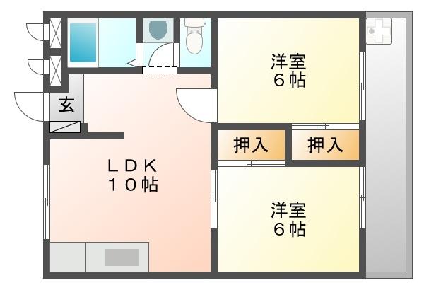 グランツ武庫川（402） 間取り図画像