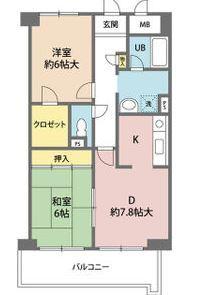 プリムヴェール（武庫本町）（402） 間取り図画像