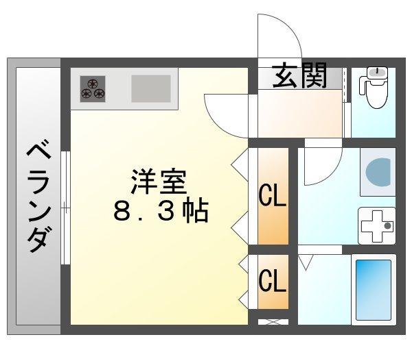 スタイルＮ東園田（201） 間取り図画像
