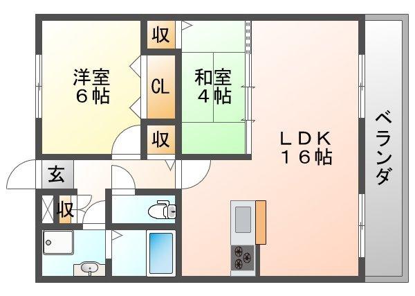 カーサ・イマキタ・ステラ（103） 間取り図画像