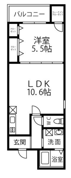 SunMoon武庫之荘Ⅱ番館（302） 間取り図画像