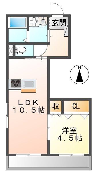 ヘーベルメゾン小松北町（１−１０）（302） 間取り図画像