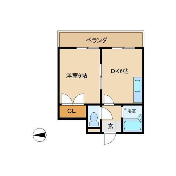 タウンハウス　フジタ（202） 間取り図画像