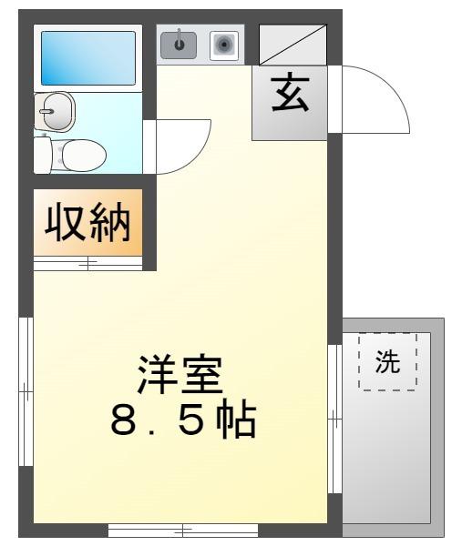 ニューハーモニーセンタービル（503） 間取り図画像