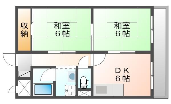 メゾン富松（203） 間取り図画像