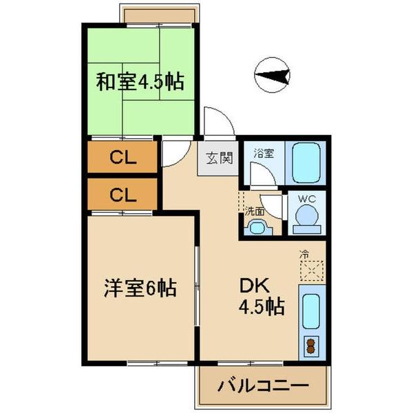 グリーンハイツⅡ（103） 間取り図画像