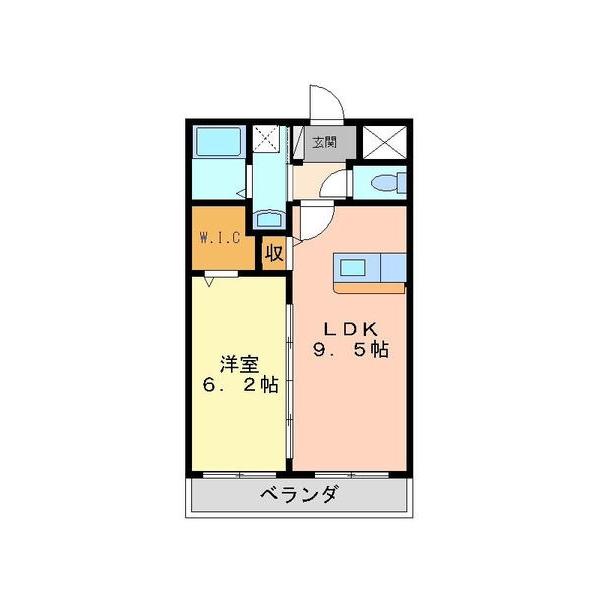 ディアコート立花（406） 間取り図画像