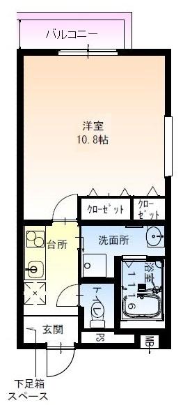 フジパレス尼崎ガーデンⅤ番館（301） 間取り図画像
