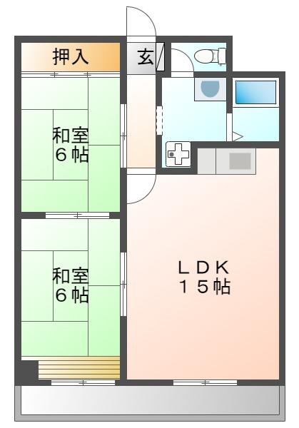 飛鳥グランドパレス（312） 間取り図画像