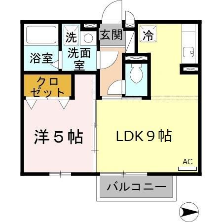 ヴァンソレイユ（203） 間取り図画像