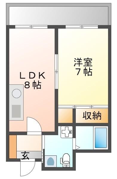 エスペランサ藤井Ⅱ（307） 間取り図画像