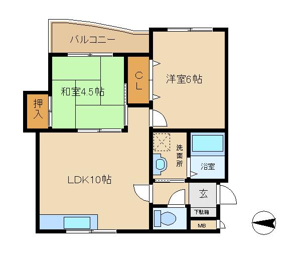 ディオブローネ１（203） 間取り図画像