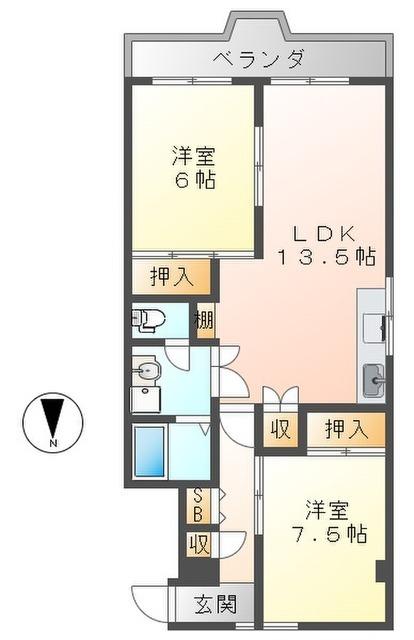 メイゾン神崎（205） 間取り図画像