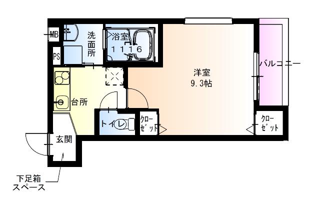フジパレス阪急園田ＥＡＳＴⅤ番館（305） 間取り図画像