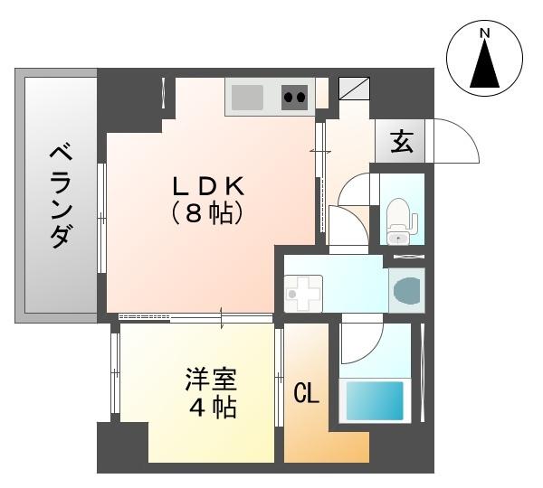 ネクストステージ立花（801） 間取り図画像