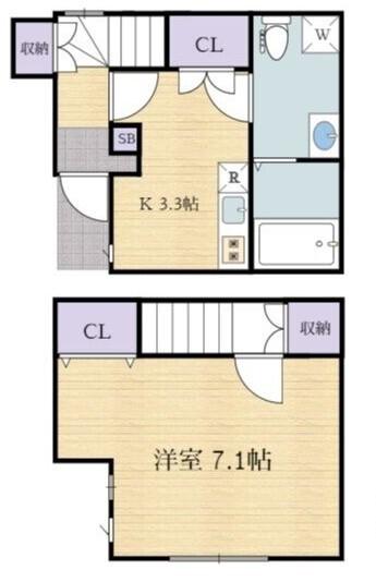 あんしん＋稲葉荘 間取り図画像