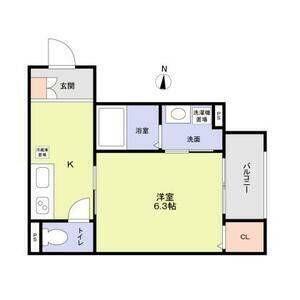 Mirage　武庫川（105） 間取り図画像
