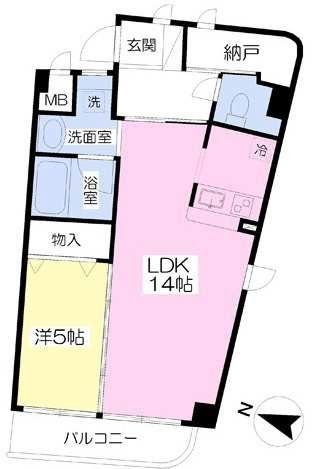 アンアーク（201） 間取り図画像