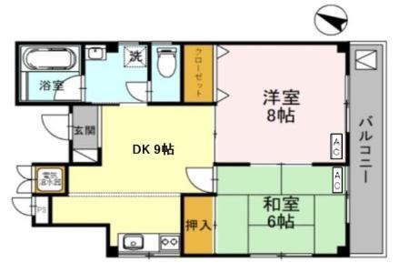 ローテローゼ久寿川（202） 間取り図画像
