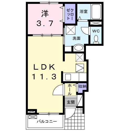 コート鶴田（102） 間取り図画像
