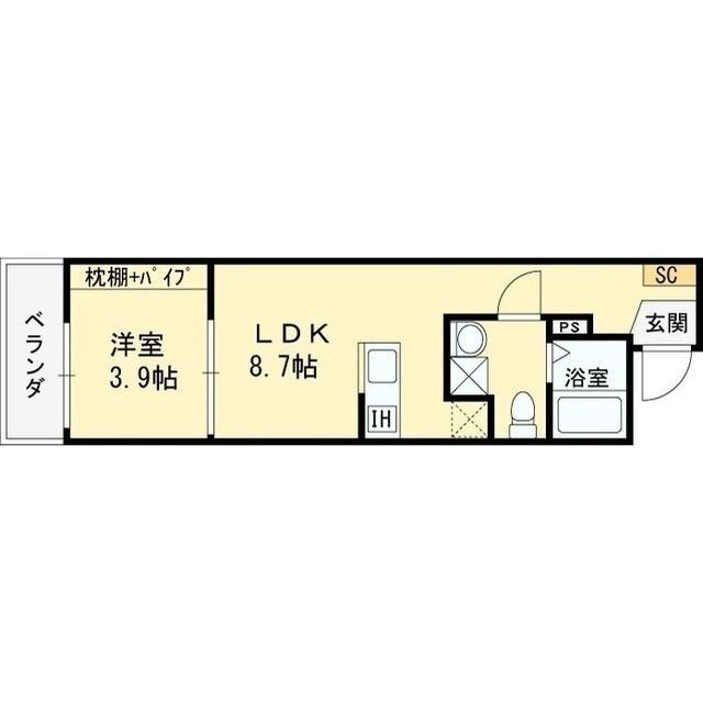 ルミナス尼崎（302） 間取り図画像