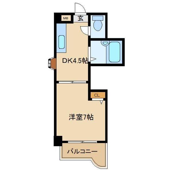 ジュネス南塚口（301） 間取り図画像